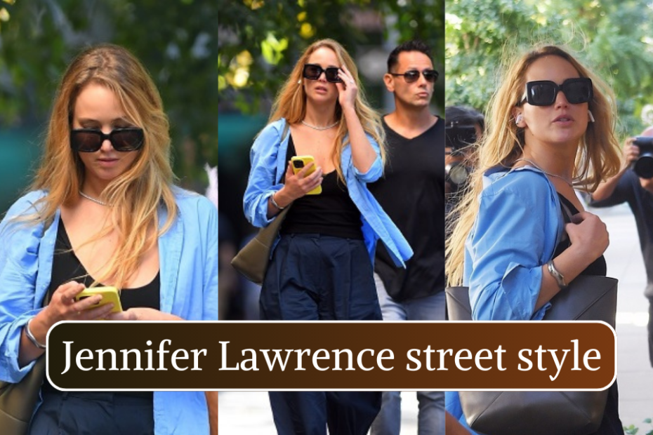 Jennifer Lawrence street style with her latest fashion